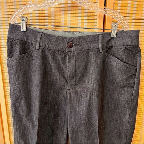 Lee Comfort No Gap Waistband Gray Womens Slacks 16L - Picture 4 of 10